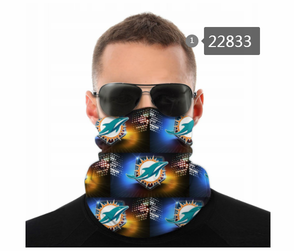 2021 NFL Miami Dolphins #93 Dust mask with filter